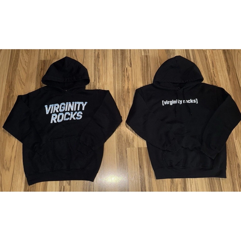 Danny Duncan Men's Small Virginity Rocks Hoodie Sweatshirt Lot Black Ice Frozen
